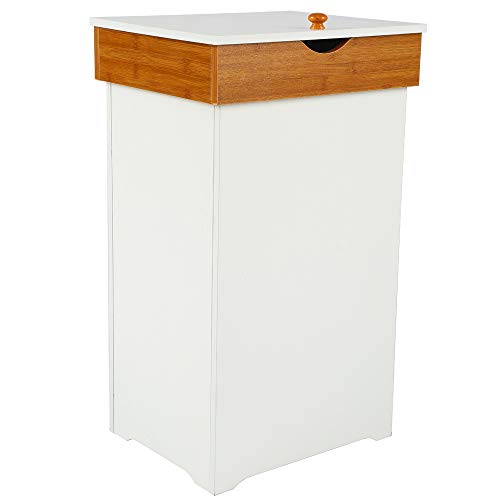 Home-Like Kitchen Trash Can with Lid Country Trashcan Wood Trash