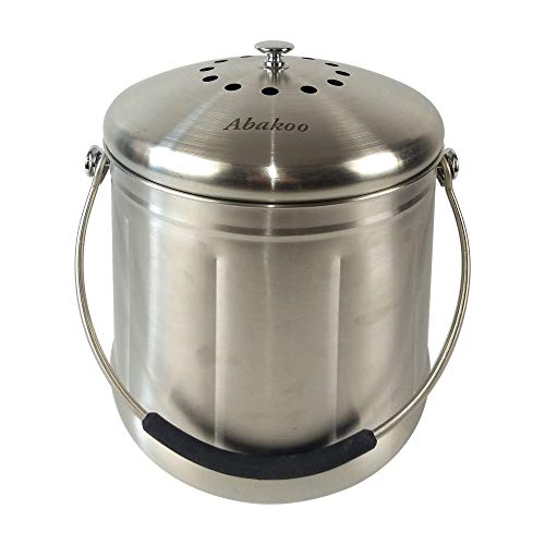 Abakoo Compost Bin Stainless Steel Kitchen Composter