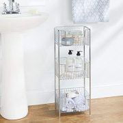 mDesign 3 Tier Vertical Standing Bathroom Shelving Unit