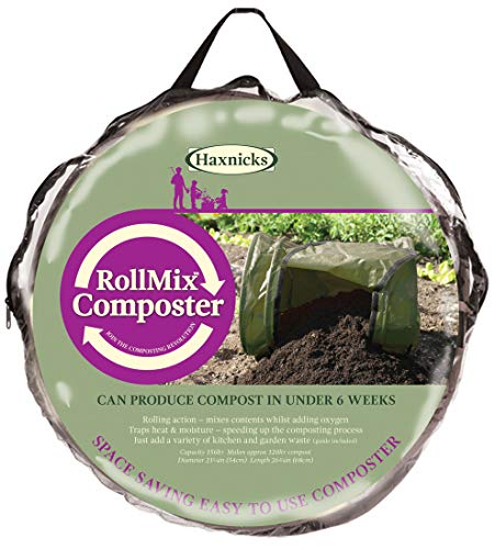 Tierra Garden Haxnicks Roll-Mix Composter, 41 Gallon Capacity