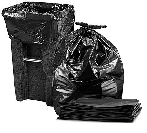 95-100 Gallon Large Trash Bags, Super Value Pack, (Black)