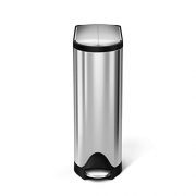 simplehuman 18 Liter / 4.8 Gallon Butterfly Lid Kitchen Step Trash Can