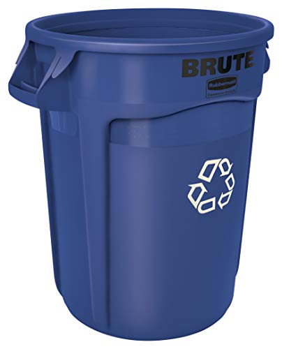 Rubbermaid Commercial Products BRUTE Heavy-Duty Round Recycling
