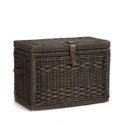 The Basket Lady Wicker Storage Trunk, Medium
