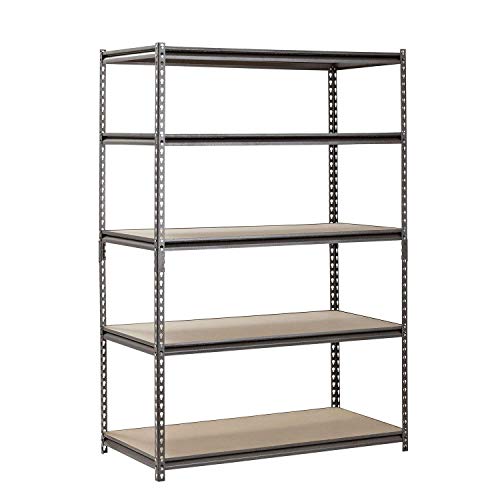 EDSAL Heavy Duty Garage Shelf Steel Metal Storage 5 Level Adjustable Shelves