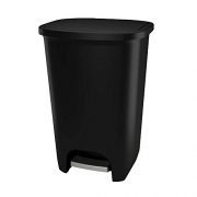 GLAD Extra Capacity Plastic Step Trash Can with Clorox Odor Protection