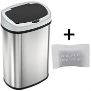 iTouchless 13 Gallon SensorCan Touchless Trash Can with Odor Control System