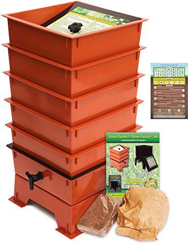 Worm Factory 5-Tray Worm Composting Bin + Bonus