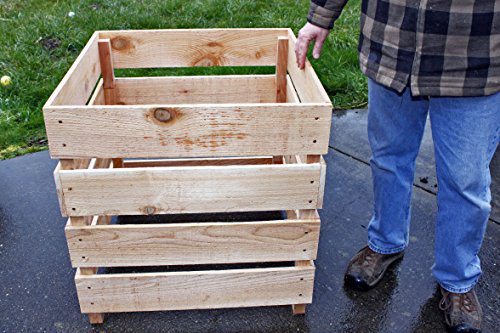Cedar Wood Compost Bin Stackable
