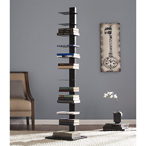 Southern Enterprises Spine Tower Shelf-Black