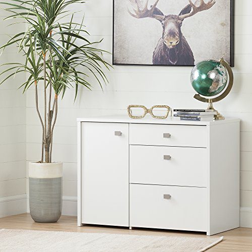 South Shore 1-Door Office Storage Unit with File Drawer