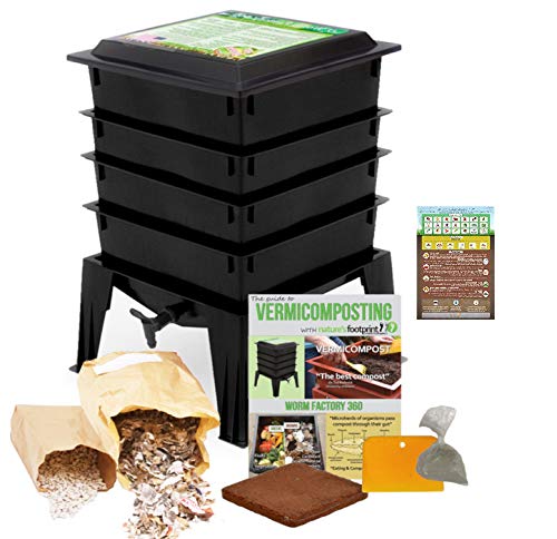 Worm Factory 360 Worm Composting Bin + Bonus What Can Red Wigglers Eat?