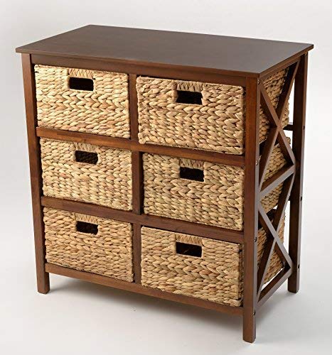 3 Tier X-Side Storage Cabinet with 6 Baskets