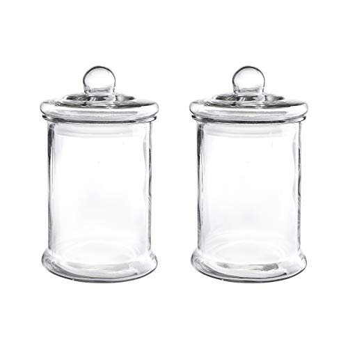 1.25 Gal Glass Apothecary Jar 7.5X13.2 Inch Canister Set