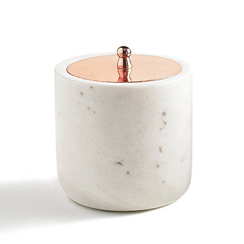 Cotton Jar, Kassatex Pietra Marble Bath Accessories