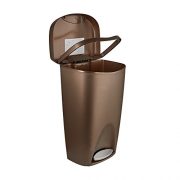 Umbra, Bronze Brim Large Kitchen Trash Stainless Steel Foot Pedal