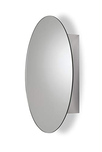 Croydex Tay Stainless Steel Oval Medicine Cabinet