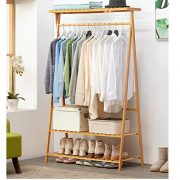 UPDD 63 Inch 2-Tier Garment Rack, Clothes Organizer Shelves