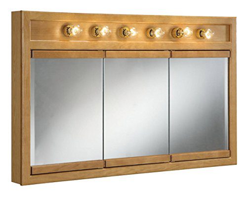 Design House Mirrors/Medicine Cabinets, 48", Nutmeg Oak