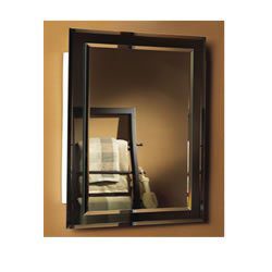 Jensen Mirror on Mirror Frameless Single-Door Recessed Medicine Cabinet