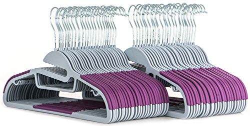 Popular Design Products 50 pc Premium Quality Easy-On Clothes Hangers