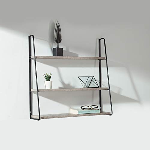 Industrial Floating Shelves Wall Mounted 3 Tiers Hanging Wall Shelf