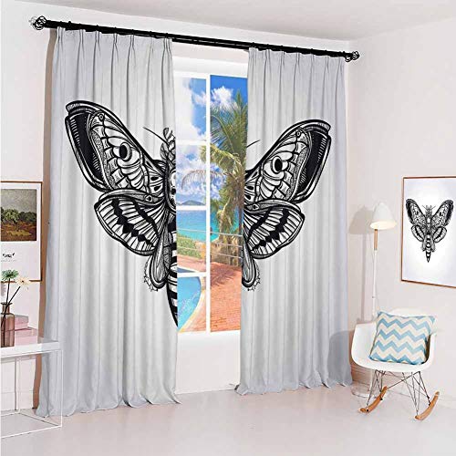 hengshu Skull Sun Protection Insulated Bedroom Living Room Curtain
