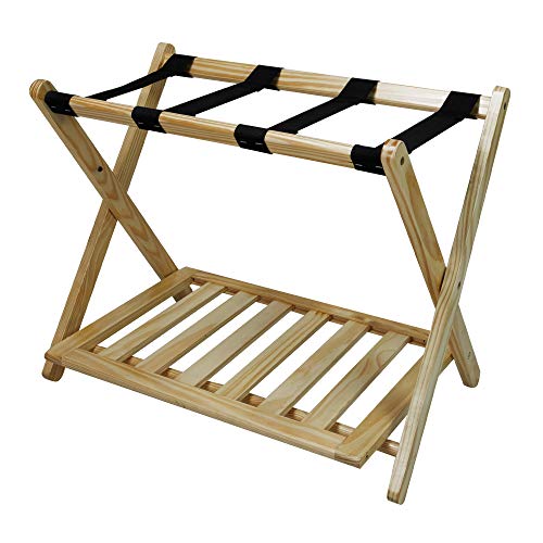 Diamond Home Hotel-Style Folding Luggage Rack: Elevate Your Guest Experience with Style and Convenience