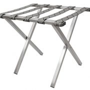 Wholesale Hotel Products Brushed Stainless Steel Luggage Rack