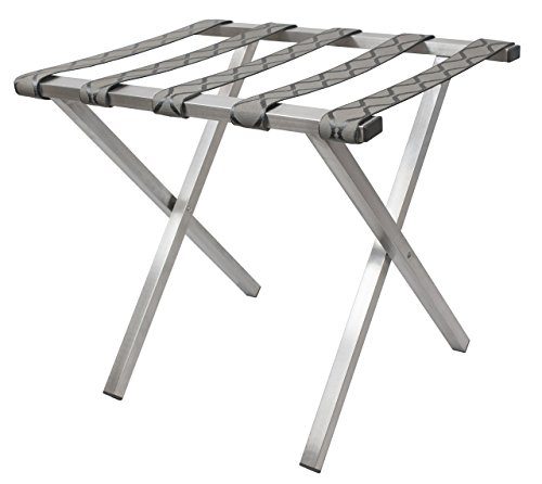 Wholesale Hotel Products Brushed Stainless Steel Luggage Rack