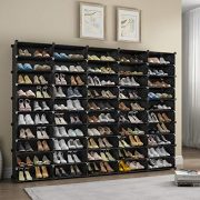 KOUSI 5 x 10-Tier Shoe Rack Shoe Tower Storage Cabinet Shoe Organizer