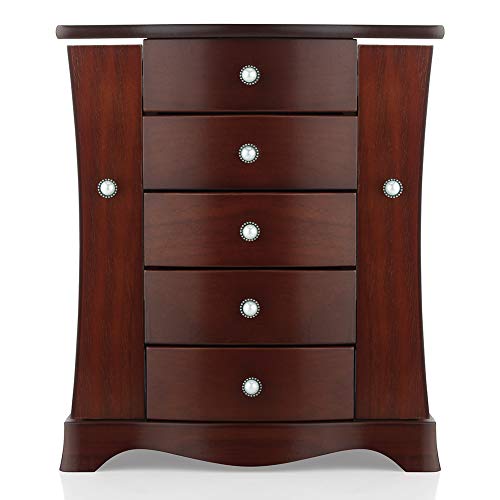 RR ROUND RICH DESIGN Jewelry Box - Made of Solid Wood