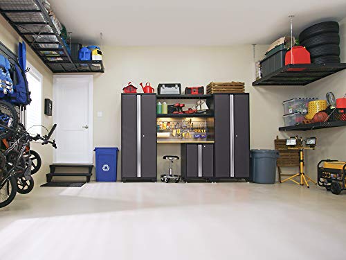 KETER Sparkle Garage Storage Cabinet with Doors and Shelves for Tool ...