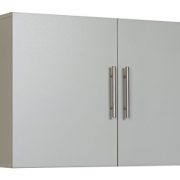 Prepac Hang-Ups Upper Storage Cabinet, 36", Light Gray