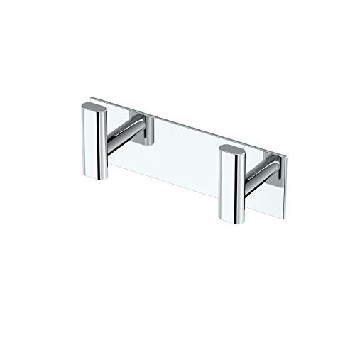 Gatco Elevate All Modern Décor Rectangle Double Hook, Chrome