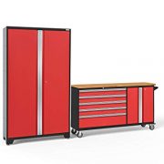 NewAge Products Bold 3.0 Red 2 Piece Set, Garage Cabinets