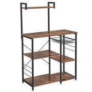 VASAGLE ALINRU Baker's Rack with Shelves, Kitchen Shelf with Wire Basket