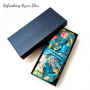 L&Z Jewelry Roll Bag | Travel Jewelry Roll | Jewelry Bag Organizer for Women (Refreshing Azure Blue)