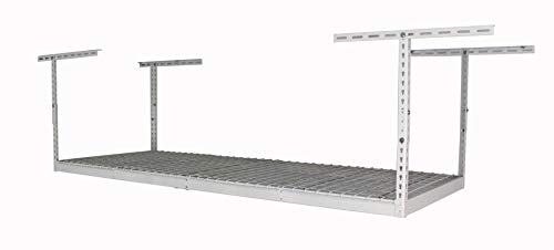 SafeRacks - 3x8 Overhead Garage Storage Rack - Height Adjustable Steel