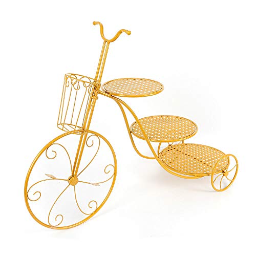 Cake Stand, 3 Tier Bike Shape Round Cupcake Holder Pie Potted Plant Stand