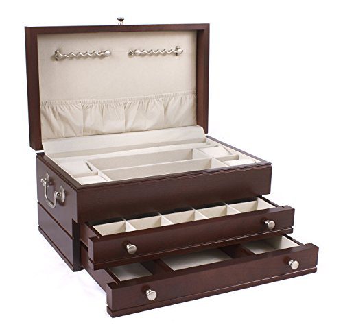 American Chest First Lady, 2-Drawer, Solid Cherry Jewelry Box