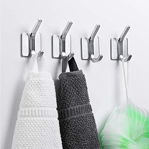 NEXCURIO Self Adhesive Hooks/Towel Hooks-Heavy Duty Wall Hanger Hanging