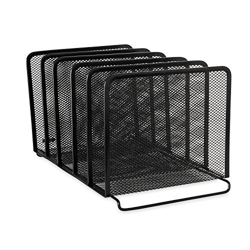 Rolodex Mesh Collection Stacking Sorter, 5-Section, Standard Packaging