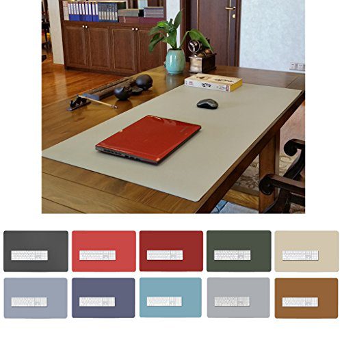 ZSZBACE Leather Desk Mat- Extended Large Gaming Mouse Pad 27'' 17''