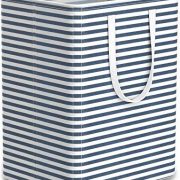 Tribesigns 96L Extra Large Laundry Hamper Collapsible Laundry Basket with Handle 4 Detachable Rods Cotton Linen Foldable Bathroom Storage Basket for Toys, Clothes