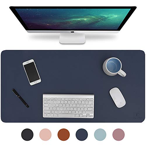 Knodel Desk Pad, Office Desk Mat, 35.4" x 17" PU Leather Desk Blotter