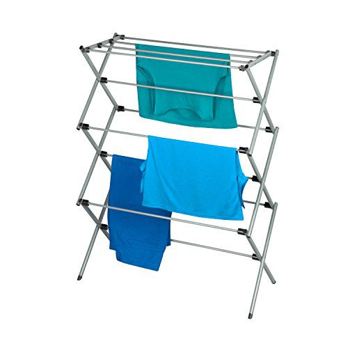 Honey-Can-Do Large Folding Drying Rack, Silver/White