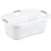 Sterilite 1.25 Bushel/44 L Ultra HipHold Laundry Basket, White