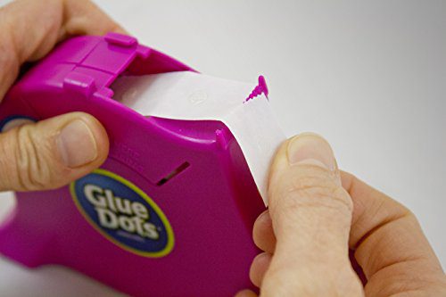 Glue Dots Desktop Dispenser, Multicolor
