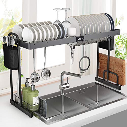 Over Sink Dish Rack, G-TING Expandable Dish Drying Rack